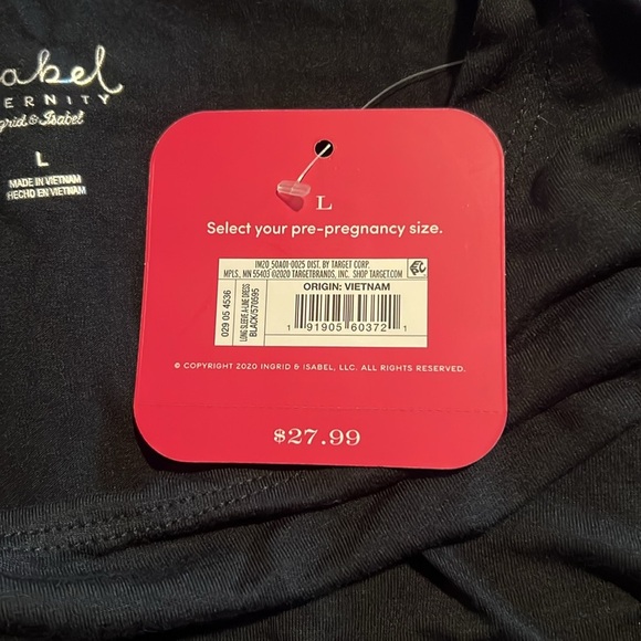 NWT Isabel Maternity By Ingrid & Isabel Long Sleeve Below Knee Dress S20 - Picture 5 of 6